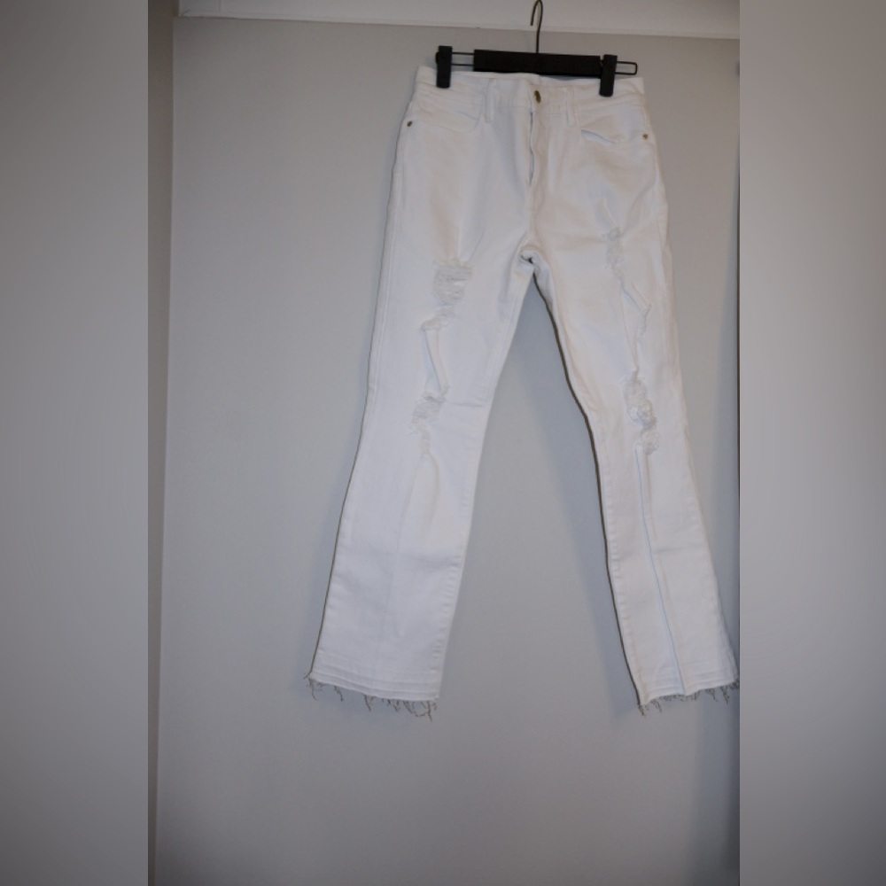 Frame White Denim Jeans